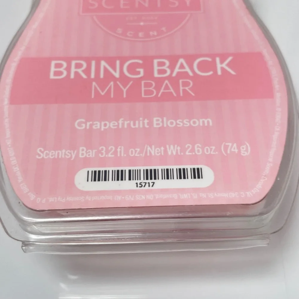 Scentsy Grapefruit Blossom Wax‎ Bar Bring Back My Bar 2.6 oz 74g 15717 New